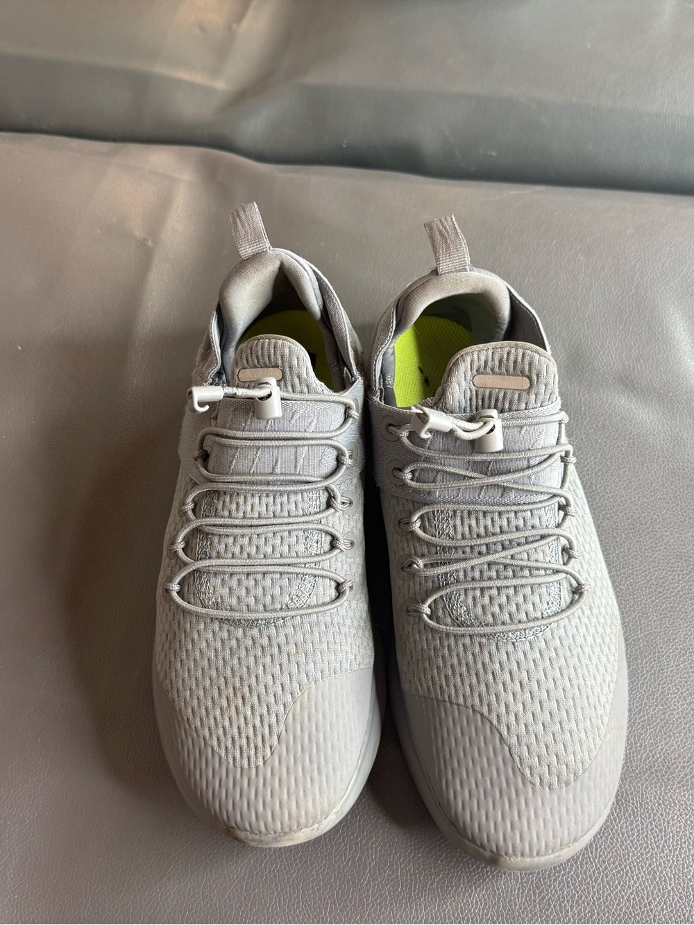Nike Light Gray Women's Athletic Sneakers with Easy-Tie Laces